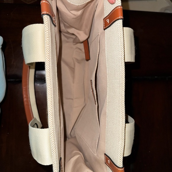 Cream and Tan Women's Bag - Picture 7 of 9